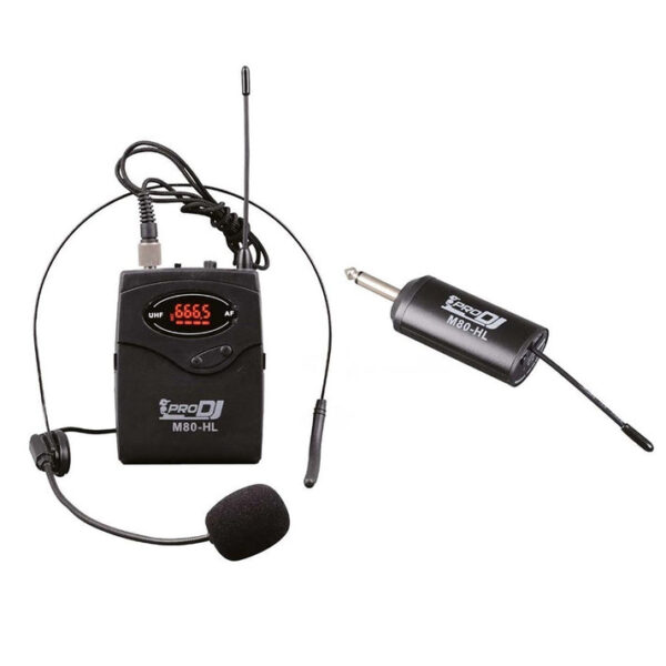 PRO DJ M80H MICROFONO DE DIADEMA INALAMBRICO
