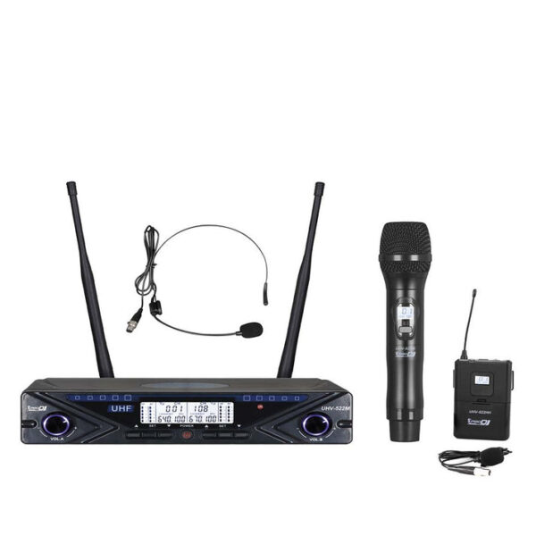 Micrófono doble prodj UHV522MHL