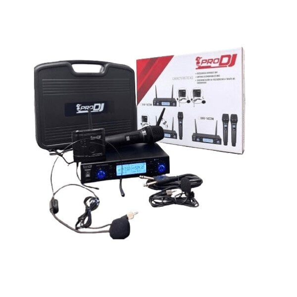 PRODJ UHV1422MHL MICROFONO DE MANO Y DIADEMA INALAMBRICO