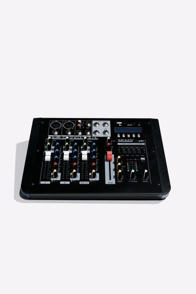 Consola Mixer Spain Audio CX602 USB | Bluetooth y Reproductor MP3