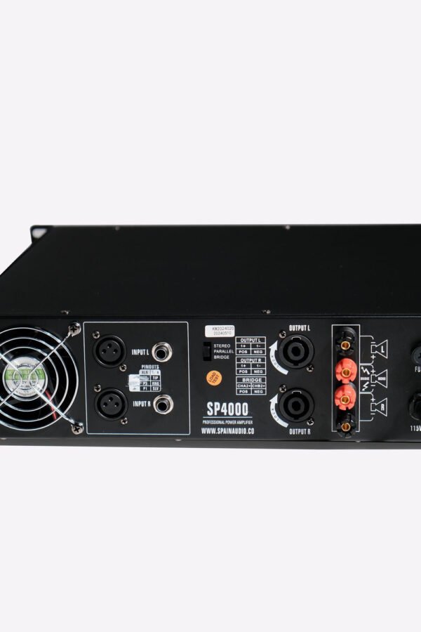 Potencia Spain Audio SP4000 Clase AB | 2 x 600W RMS a 4 Ohm